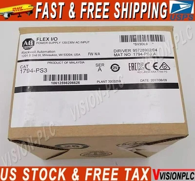Nuevo Módulo de Fuente de Alimentación E/S 24V-CC Sellado de Fábrica AB 1794-PS3 SER A FLEX 1794PS3 Foto 1 de 3