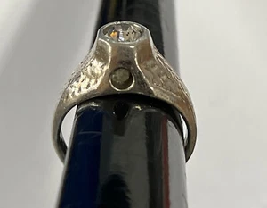 Antiker Ring nackte Dame Peep Show Stanhope mit klarem Stein Größe 9 - Bild 1 von 11