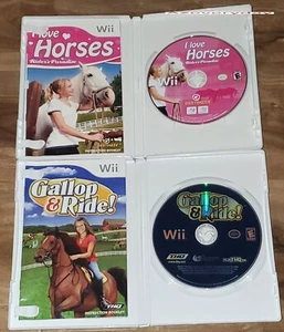 Wii I Love Horses Rider Paradise +Gallop Ride game LOT kid/girl Bundle Horseback - Picture 1 of 4