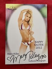 Mary Riley Happy Easter 2012 Autograph Benchwarmer HOT Auto SP Short Print