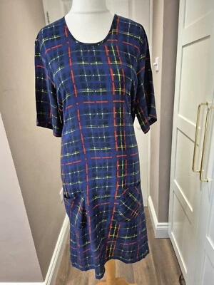 Preen Line Silk & Jersey Hilo Hem Shift Dress  / Tunic Uk Large Holiday Wardrobe - Image 1 of 4