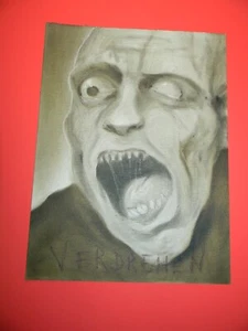 ORIGINAL TORMENTED ALEXANDER Horror Dark Art PERVERT Mixed Media Painting OOAK - Picture 1 of 8