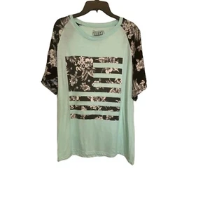 Fresh Laundry Men's Mint Green/Black Graphic Tee Shirt Size XL - Picture 1 of 4