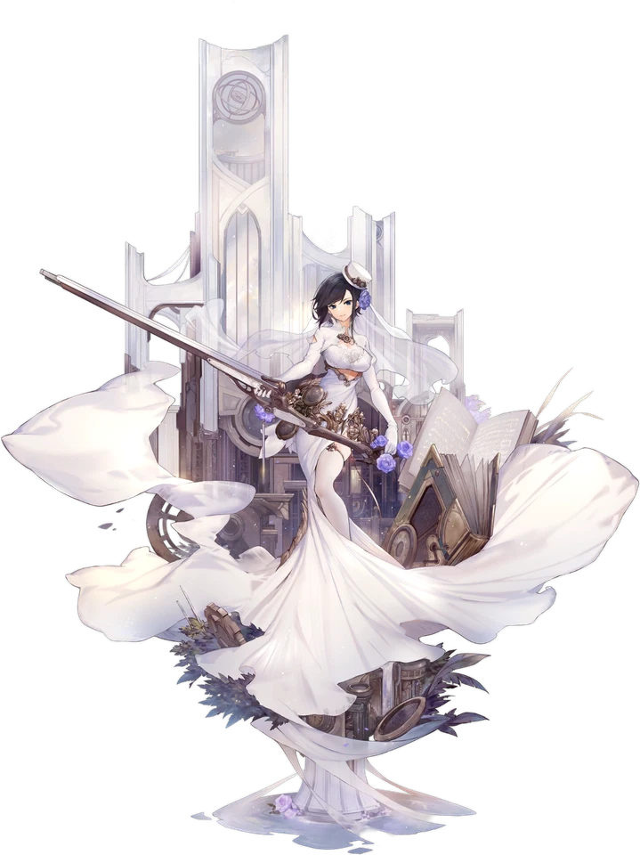 Azur Lane Ark Royal Wedding Weatherproof Anime Sticker 6" Car Decal - Image 1 of 1