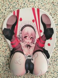 HOT!Japan Anime Super Sonico Sexy 3D Mouse Pad Big Soft Buttock mousepad