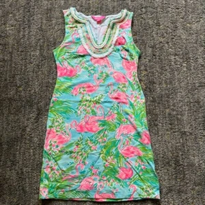Lilly Pulitzer Harper Etuikleid Floridita Flamingo XXS (30120B) 002173 Spandex - Bild 1 von 8