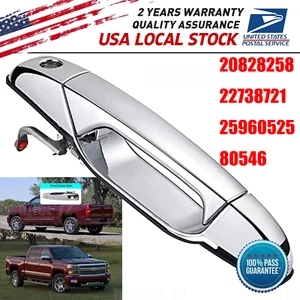 Front Left Driver Side Chrome Exterior Door Handle for 2007-2013 Chevy GMC - Bild 1 von 7