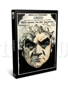 Greed (1924) Erich von Stroheim Drama, Thriller Movie on DVD - Imagen 1 de 3