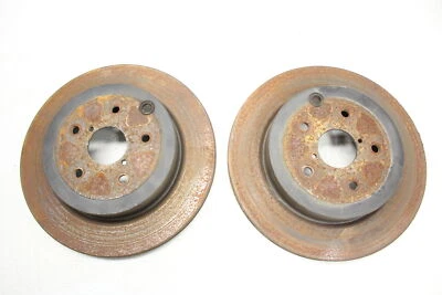 2008-2017 SUBARU IMPREZA WRX STI JUEGO DE ROTORES DE FRENO TRASERO DIESTRO/DERECHO FABRICANTE DE EQUIPOS ORIGINALES 5X114 Foto 1 de 4
