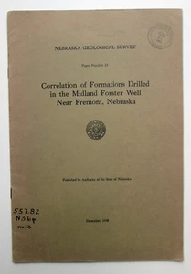 1938 MIDLAND FORSTER WELL* FREMONT NEBRASKA Original Nebraska Geological Survey - Picture 1 of 4