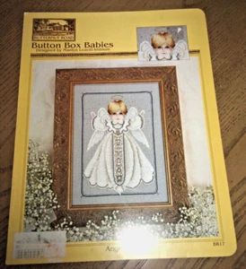 BUTTON BOX BABIES "ANGEL BOY" COUNTED CROSS STITCH PATTERN BY BUTTERNUT ROAD - Picture 1 of 2