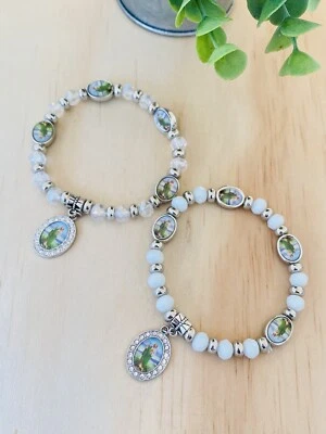 12  Baptism Favor Recuerdos De Bautizo San Judas St Jude Bracelets FREE BAGS - Image 1 of 4