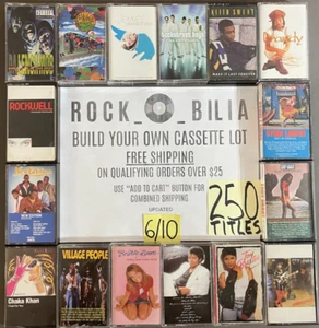 $1 & UP 80s 90's POP R&B ROCK CASSETTE BUY $25 GET FREE SHIPPING BUILD YOUR LOT - Picture 1 of 431