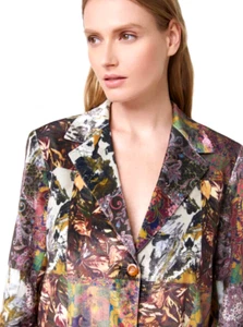 Robert Graham OPHELIA Womens Velvet Duster Patchwork Jacket Coat Medium NWT $598 - Picture 1 of 8