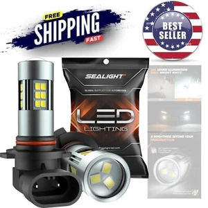 LED Fog Light Bulbs 6000K Xenon White - Pack of 2 with 360-Degree Illumination - Picture 1 of 10