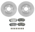 Akebono Front Brake Kit - ProACT Pads 296mm Disc Rotor For Ford Edge Lincoln MKX Ford Edge