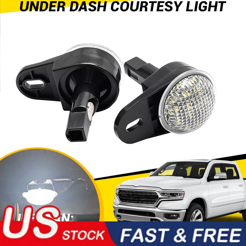 Luz de cortesía LED debajo del tablero para Jeep Wrangler TJ Cherokee XJ Foto 1 de 4