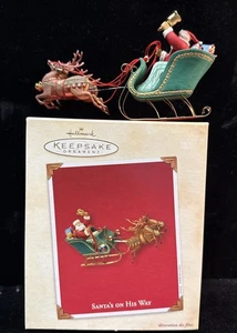New HALLMARK KEEPSAKE “SANTA'S ON HIS WAY” CHRISTMAS ORNAMENT 2003 Free Ship - Picture 1 of 5