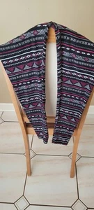 NO BOUNDARIES Womens Medium (7-9) Fair Isle Pull On Crop Leggings Skinny Pants - Picture 1 of 2