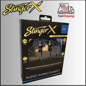 Stinger XI126 / X1 SERIES - 2 CHANNEL RCA INTERCONNECT CABLES - 6 FT     *NEW* - Picture 1 of 4