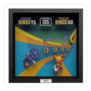 Pixel Frame - Sonic 2 - Special Stage (9"x9") - SEGA - Picture 1 of 3