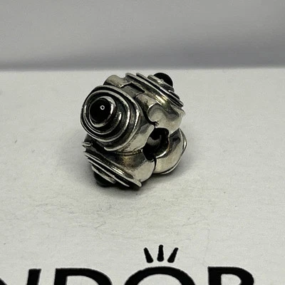 Genuine Pandora 🌟 Black Onyx Hypnotic Clip Charm 🌟 925 ALE 🌟 790560ON — 第 1/4 张图片