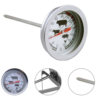 1x Thermometer BBQ Grill Fleisch Fleischthermometer Backofenthermometer Analog - Bild 1 von 4