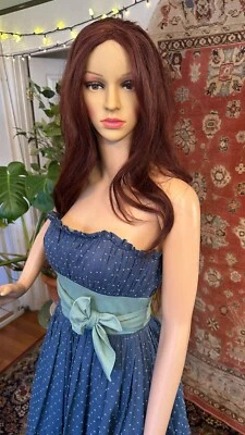 Vestido de fiesta vintage Betsey Johnson talla 6 mediano a lunares Foto 1 de 4