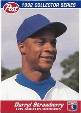 Darryl Strawberry 1992 Post Cereal #10 Baseball Card