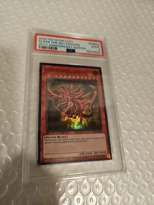 Slifer The Sky Dragon #EN002 2023 Yu-Gi-Oh! LC01 25th Anniversary PSA 2 ? Only 1 - Image 1 of 4