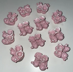 24 BABY GIRL SHOWER PINK PARTY FAVORS DECORATIONS CLAY SHOE BOOTS PRIZE GIFTS - Picture 1 of 6