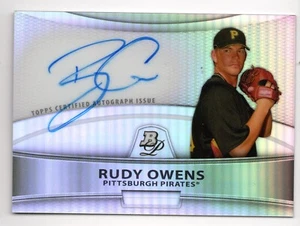 2010 Bowman Platinum Prospect Rudy Owens Autograph - Pittsburgh Pirates - Picture 1 of 1