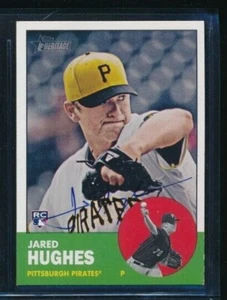 2012 Topps Heritage #184 Jared Hughes signed auto autograph swsw6 - Picture 1 of 2