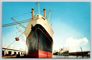 Postal Alabama State Docks Mobile Alabama Alblasserdyk barco holandés - Imagen 1 de 2