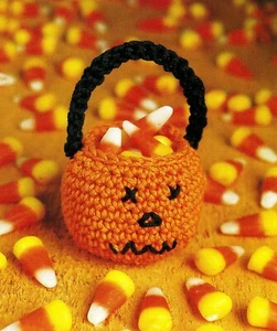 HALLOWEEN Jack-o-Lantern Basket/Decor/Crochet Pattern INSTRUCTIONS ONLY - Picture 1 of 1