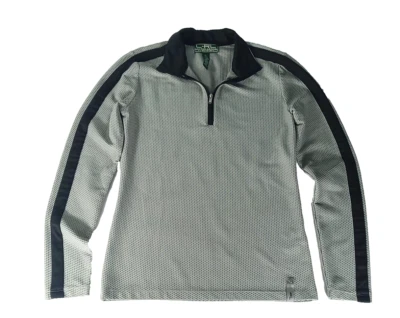 Suéter Pullover de Golf Lauren Ralph Lauren Para Mujer Talla S 1/4 Cremallera Rendimiento Gris Foto 1 de 4