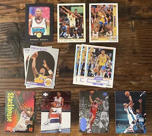 Card Lot x12 BYRON SCOTT JERRY STACKHOUSE Fleer 1990 Upper Deck NBA Hoops Topps - Picture 1 of 10
