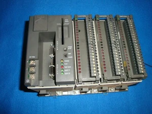 Modicon SPU-A984-131 CPU + 2 x DEO 216 + DAO 216 auf Montageplatte ready to use - Bild 1 von 4