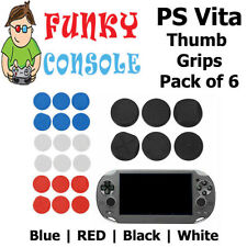 PS Vita 1000 2000 Silicone Analog Thumb Stick Grips Caps Red Blue Black WH PSP