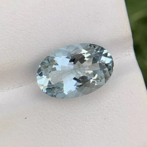 Natural 15 MM Aquamarine Oval, March Birthstone, Aquamarine For Jewellery, 6 Ct. - Picture 1 of 9