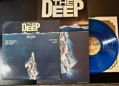 The Deep Soundtrack Vinyl Blue LP - 1977 - Casablanca NBLP 7060 w/Poster - VG/EX - Image 1 of 4
