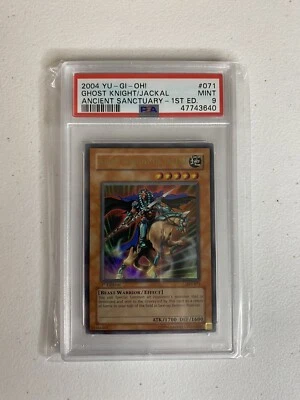 2004 Yu-Gi-Oh GHOST KNIGHT OF JACKAL AST-071 1st Edition Ultra Rare PSA 9 MINT! - Image 1 of 2