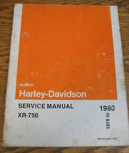 1978 1979 1980 Harley-Davidson XR-750 Racing Service Shop Repair Manual - Picture 1 of 3