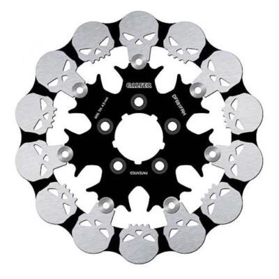 Harley-Davidson FLSTSB Cross Bones 2008-2011 Galfer calavera flotante trasera ranurada Foto 1 de 4