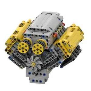 Motorized V8 Engine Building Blocks Model Kit 770PCS-Build Your Own V8 Engine - Picture 1 of 6