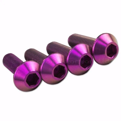 4x Tornillos Tornillos Parabrisas Ducati Panigale 899, 1199 S R Púrpura Titanio Foto 1 de 2