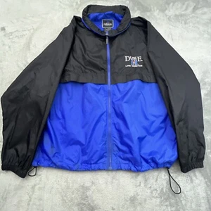 Duke Basketball Line Monitor Holloway Windbreaker Jacket Mens Sz XL Blue & Black - Picture 1 of 22