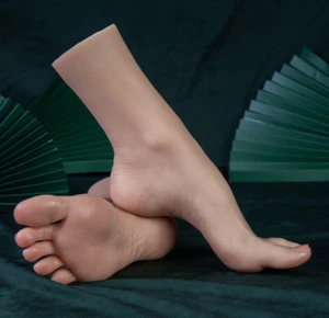 NUOVO manichino piedi vena femmina silicone platino piedi grandi piede arco alto piede misura 40 - Foto 1 di 9