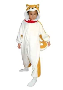 Sazac Kigurumi Dog Bodysuit All in 1 Pajamas Kids Age 4-6 Fancy dress Shiba-Inu - Picture 1 of 3