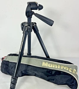 Tripod Manfrotto 7321YB With Head And Quick Release & Carry Bag H3 - Picture 1 of 6